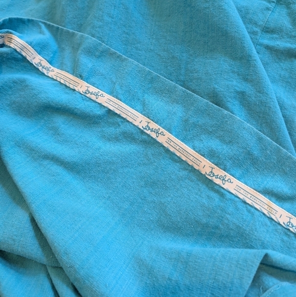 Josefa blue embroidery tunic made in Mexico sz L - Picture 11 of 15